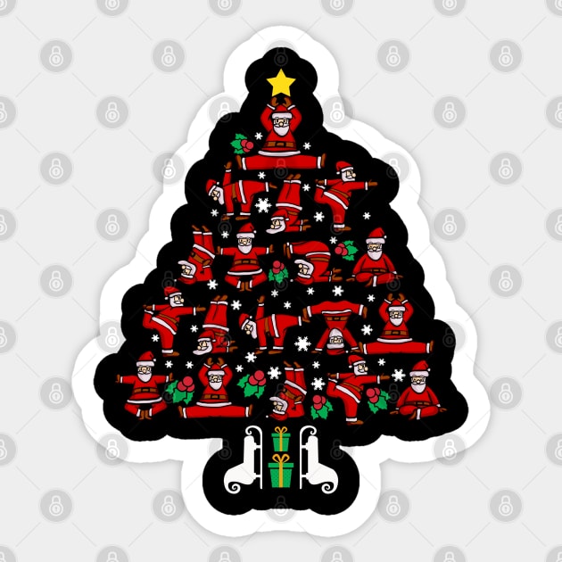 Yoga Christmas Sticker by KsuAnn